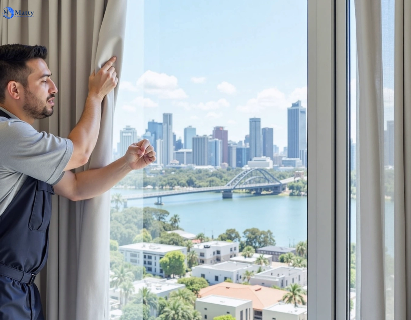 Professional curtain steam cleaning service port-melbourne-vic QLD by Matty Curtain Cleaning